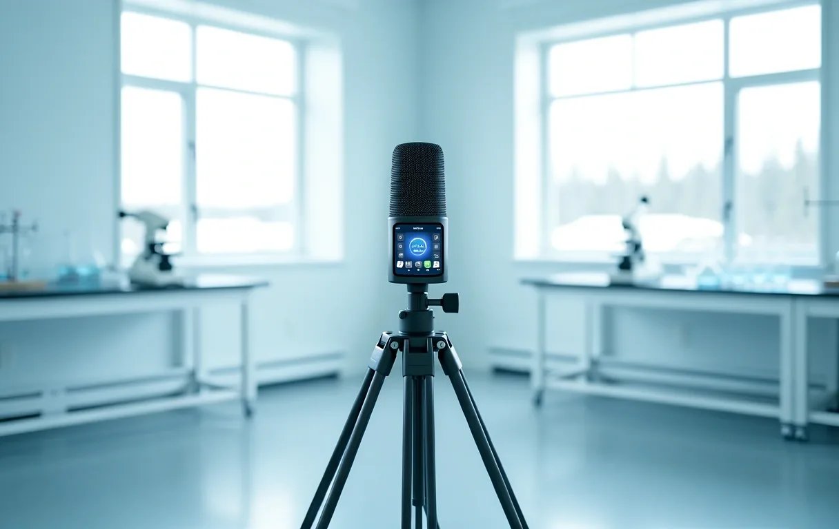 Professional acoustic sensor equipment at PathAI lab